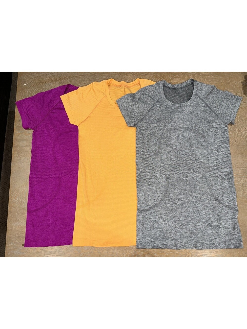 Lululemon Short Sleeve Swiftly Tees Hip Length SIZE 6 Bundle Of 3 Pink Orange